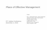 Place of Effective Management - International · PDF filePlace of Effective Management FIT Jubilee Conference December 4, ... The core business functions undertaken ... Powers of BOD