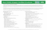 Non-GMO Project Verified Products - Whole Foods Market · PDF fileNon-GMO Project Verified Products ... The Non-GMO Project standard is a process-based standard that avoids the intentional