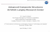 Advanced Composite Structures At NASA Langley · PDF fileAdvanced Composite Structures At NASA Langley Research Center ... industry standard composite (Target: ... •Fiber placement