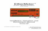 EtherMeter Manual 103 - scadametrics.comscadametrics.com/PDF/EtherMeter_Manual_103x.pdf · SURGE SUPPRESSION AND ISOLATION TECHNIQUES ... dV/dT (Fixed dT or Fixed ... Yes, when optional