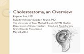 Cholesteatoma, an Overview - Welcome to UTMB Health, · PDF filebone destruction ... 150 pts with CSOM found to have cholesteatoma . ... Involvement of mesotympanum without involvement