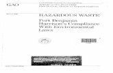 NSIAD-90-88 Hazardous Waste: Fort Benjamin … Harrison, Indiana. You were specifically concerned about reports issued by the Environmental Protection Agency, the Army Envi- ronmental