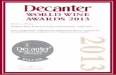 Gulbanis Wine, Ryahovets Fortress Cabernet Franc, Yantra · PDF fileYantra 2011. Decanter WORLD WINE AWARDS 2013 This is to certify that has been judged by the world's best wine professionals