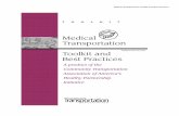 Medical Transportation Toolkit and Best Practices - ctaa. · PDF filegency medical transportation 4he ... emergency medical transportation needs we need to build new in ... !s part