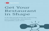 Get Your Restaurant in Shape - OpenTable for … Your Restaurant in Shape ... product name, par needed, and purveyor’s contact information on ... Host a locker clean-out day