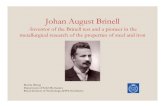 Johan August Brinell - ASTM International · PDF fileJohan August Brinell-Inventor of the Brinell test and a pioneer in the metallurgical research of the properties of steel and iron