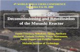 Decommissioning and Reutilization of the Musashi Reactorlibrary.sinap.ac.cn/db/fangshexing201001/全文/40007434.pdf · Decommissioning and Reutilization of the Musashi Reactor Tomio