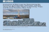 Evaluation of Well Logs for Determining the Presence of ... of Well Logs for Determining the . Presence of Freshwater, Saltwater, and Gas ... gas logging during the drilling of Marcellus