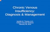 Chronic Venous Insufficiency: Diagnosis & Managementanmedhealth.org/portals/16/thomas-jennifer-15.pdf · Remember that venous duplex helps guide treatment decisions, many patients