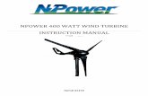 NP Wind Manual - EDGEedge.rit.edu/edge/P12401/public/NPowerTurbineManual.pdf2 1. Introduction: This manual contains installation and safety information for the NPower 400 Watt Wind