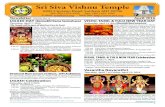 S ishn emple - Sri Siva Vishnu Temple30 am MahaGanapati Homam & Devi Moola Mantra Homam, Rak-sha Bandhanam, Mritsangrahanam, Ankooraarpanam, Pur-vanga Puja, …