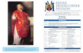 Notitiæ - Mater Misericordiae Catholic  · PDF fileand First Saturday devotions on Saturday, ... Men’s BBQ: ... times provide a time away from work and the daily grind