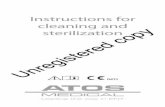 Instructions for cleaning and sterilizationcopy - Atos … for . cleaning and sterilization. ... Cleaning validation has shown that the ... Reinigungsmittel Suma Med Super LpH ® (Johnson