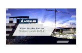 “Fitter for the Future” - Astaldi | Astaldi for the Future – Strategy Plan 2016-20 6 Strong progress made during 2016 Sustainable growth Drivers for de-risking Financial strength