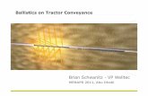 Ballistics on Tractor  · PDF fileBallistics on Tractor Conveyance Brian Schwanitz-VP Welltec MENAPS 2011, Abu Dhabi