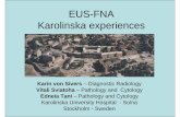 EUS-FNA Karolinska experiencesmafservizi.edinf.com/CMS/images/stories/EGEUS_2007_ppt/Sala500/... · Edneia Tani – Pathology and ... EUS-FNAC MGG, Pap smears Mib-1, TTF-1, CDX2 ...