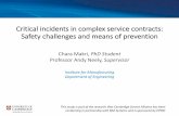 Critical incidents in complex service contracts: Safety challenges and means of prevention · PDF fileCritical incidents in complex service contracts: ... (BAES.L) have won contracts