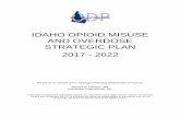 Idaho Opioid Misuse and Overdose Strategic Plan 2017 · PDF fileIDAHO OPIOID MISUSE AND OVERDOSE STRATEGIC PLAN 2017 - 2022 Prepared on Behalf of the Strategic Planning Stakeholder