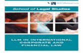 School ofLegal Studies - University of Wolverhampton brochures/LLM ICFL.pdf · allow group discussions, project work and ... • LLM International Corporate and Financial Law ...