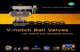 V-notch Ball Valves -  · PDF fileV-notch Ball Valves...for control and regulating service Know-how makes the difference FIRESAFE API 607 4th EU1935/2004