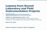 Lessons from Recent Laboratory and Field Instrumentation ...civil.iisc.ernet.in/gratnam.pdf · Lessons from Recent Laboratory and Field Instrumentation Projects ... •Power supply