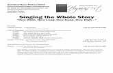 June 9, 2013 7:00 p.m. Singing the Whole Story 2013 Hymn... ·  · 2013-06-14Synodical Hymn Festival 2013 ... College, Roy Hopp who serves as the Director of Music at this church,