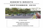 THE RIDER’S BRIEFS - · PDF fileThe 2016/2017 AMCC Bucket Racing ... one wrong move on one corner and it will ... Thanks to all who turned out for the very successful 2016 AMCC AGM
