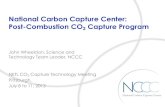 National Carbon Capture Center: Post-Combustion CO2 ... Library/events/2013/co2 capture/J... · National Carbon Capture Center: Post-Combustion CO 2 ... spray dryer absorption, cool