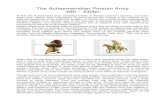 The Achaemenidian Persian Army - The Hoplite … Achaemenidian Persian Army.pdfThe Achaemenidian Persian Army 490 – 430bc At first the Achaemenid army consisted wholly of Persian