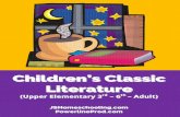 Reading List: Young Readers - Joyful and Successful ... PRODUCTIONS’ CHILDREN’S CLASSIC LITERATURE READING LIST 2 Children’s Classic Literature Reading List So many great books;