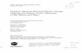 Nuclear Thermal Rocket /Vehicle Design Options for … Technical Memorandum 107071 AIM-93-4 170 A Nuclear Thermal Rocket/Vehicle Design Options for Future NASA Missions to the …