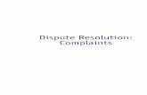 Dispute Resolution: Complaints - FCA · PDF fileDispute Resolution: Complaints DISP INTRO Introduction INTRO 1 Introduction DISP 1 Treating complainants fairly 1.1 Purpose and application