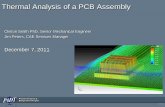 Thermal Analysis of a PCB Assembly - · PDF fileThermal Analysis of a PCB Assembly ... • Thermal analysis of a PCB-mounted package with traces –Heat generated by 0.5 W power source