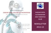 AUTOMATION AND ROOTIS KLU - Sardar Patel College of … NEWSLETTE… · HARTIA VIDYA HAVAN’S SARDAR PATEL OLLEGE OF ENGINEERING (An autonomous institution affiliated to University