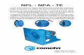 NPL - NPA - TE - uspehvent.comuspehvent.com/downloads/comefri/comefri-catalogue.pdf · npl - npa - te high efficiency free wheels backward curved and airfoil shaped blades for plenum