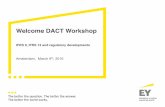 Welcome DACT · PDF fileWelcome DACT Workshop IFRS 9, IFRS 13 and ... Changes in qualifying hedged items and instruments from IAS 39 Summary of changes to the eligibility of hedged