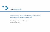 Transforming Hype Into Reality in the Next Generation of ... · PDF fileTransforming Hype Into Reality in the Next Generation of Alternative Fuels ... Verdezyne. 1 3 5 1 3 5 Technical