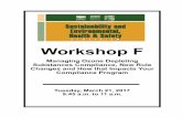 Workshop F - ODS Rule Updates - MEC Seminars · PDF filerecovery equipment ˃ 82.160 ... Mothballing (no change) 2. 120 day repair window if industrial process shutdown required (still