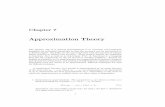Approximation Theory - NC State: WWW4 Servermtchu/Teaching/Lectures/MA530/chapter7.pdf · Chapter 7 Approximation Theory The primary aim of a general approximation is to represent