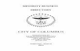 MINORITY BUSINESS DIRECTORY - Columbus, Ohio · PDF fileminority business directory city of columbus administered by: equal business opportunity commission office (eboco) 1393 e. broad