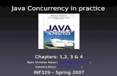 Java Concurrency in practice - Pascal- · PDF fileJava Concurrency in practice Chapters: 1,2, 3 & 4 ... While one program ... mutable state variable without proper