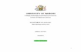 DEPARTMENT OF GEOLOGY ANNUAL REPORT …geology.uonbi.ac.ke/sites/default/files/cbps/sps/geology/Geology... · UNIVERSITY OF NAIROBI College of Biological and Physical Sciences School