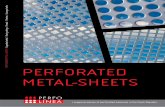 PERFORATED METAL SHEETS - PERFO · PDF filePERFORATED METAL SHEETS > Expanded metal > Steel gratings / Treads > Meshes > Conveyor belts 1 Use of perforated metal sheets PERFO LINEA