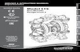 SERVICE & OPERATING MANUAL - Sandpipersp.salesmrc.com/pdfs/s15nmdl3sm.pdfV with Visual Leak Detection Pump Options 0 None 6 Metal Muffler Kit Options 00. None P0. 10.30VDC Pulse Output