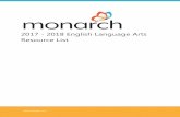 2017 - 2018 English Language Arts Resource List · PDF file2017 - 2018 English Language Arts Resource List . English Language Arts Resource List ... available through AOP Home School