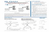 -IC -Click Feature (EAF-200/250 Series) INSTALLATION ... solis.pdf · INSTALLATION INSTRUCTIONS FOR ELECTRONIC SENSOR ACTIVATED LAVATORY FAUCETS ... Plug Transformer into receptacle.