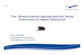 The Modernisation Agenda and the Social Dimension … Oftedal European Commission ACA seminar 14.10.2011 The Modernisation Agenda and the Social Dimension of Higher Education 2 Overview