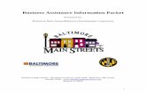 Business Assistance Information Packet - Downtown · PDF fileBusiness Assistance Information Packet . ... 504 and disaster assistance loans. For More ... Resource Center you can learn