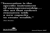 “Innovation is the specific instrument of entrepreneurship ... · PDF fileBSc, MBA Chairman of Clearwater Capital, the strategic BEE ... Michael Flax (43) Executive director B Com,