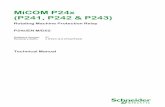 MiCOM P24x (P241, P242 & P243) - Schneider Electric …mt.schneider-electric.be/Main/MICOM/notices/P24x_EN_M_C52.pdf · Note: The technical manual for this device gives instructions